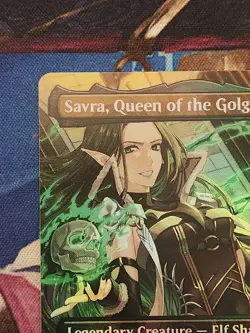 MTG RVR - Savra, Queen Of The Golgari - Anime Borderless FOIL NM Ravnica - Image 3