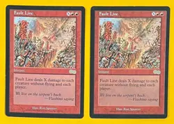 MTG FAULT LINE (x2) Urza's Saga (OldManMTG 011-197) - Image 1