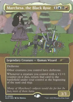 MTG Marchesa, the Black Rose (2009) *Rainbow Foil* Secret Lair: Jay Howell MT/NM - Image 1