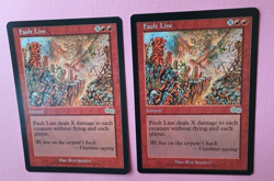 Magic the Gathering MTG Urza's Saga FAULT LINE X 2 NM R 1998! - Image 3