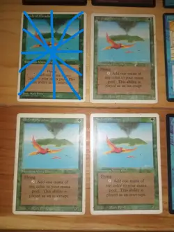 MTG Magic Birds of Paradise x3 Revised HP - Image 1
