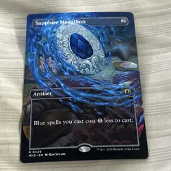 [1x] Sapphire Medallion - Borderless - Near Mint, English - Modern Horizons 3 MT - Image 2