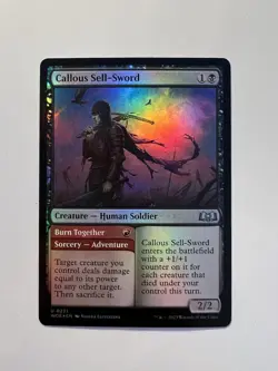 Callous Sell-Sword / Burn Together - FOIL - MTG Wilds of Eldraine - NM - Image 1