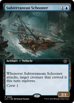 Subterranean Schooner (Extended Art) - LCI - Rare - MTG Magic Pack fresh - Image 1