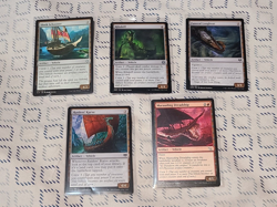 MTG Vehicle(BOATS) x5 Marauding Dreadship/Funeral LongBoat/Ribskiff/Raider's Kar - Image 1