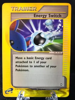 Energy Switch 120/147 Aquapolis Common Pokemon TCG NM Never Played - Image 1