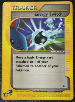 Energy Switch 120/147 - Vintage E-Reader Era Pokemon TCG: Aquapolis - LP - Image 1