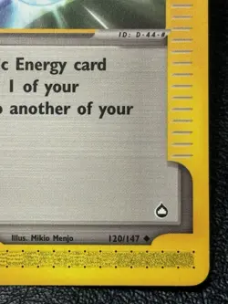 Energy Switch 120/147 - Vintage E-Reader Era Pokemon TCG: Aquapolis - LP - Image 4