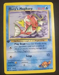 Pokemon Card Misty's Magikarp 1st Edition Gym Challenge Common 88/132 NM/VLP - Image 1