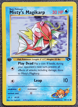 1st Edition Misty’s Magikarp - Gym Challenge - #88/132 - Vintage Pokemon Card - Image 1