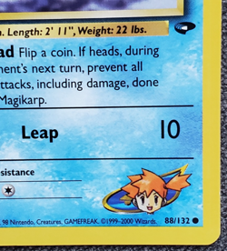 1st Edition Misty’s Magikarp - Gym Challenge - #88/132 - Vintage Pokemon Card - Image 4