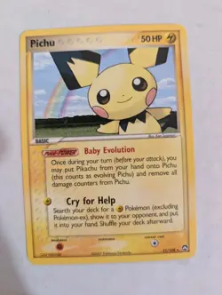Pichu - Pokemon Karte TCG 21/108 Non Holo EX Power Keepers /Q51 - Image 1