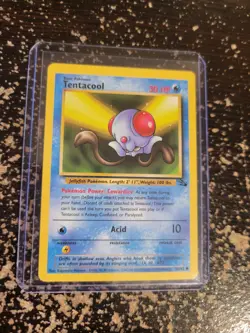 Tentacool 56/62 Fossil Common Pokemon Card WOTC - Image 3