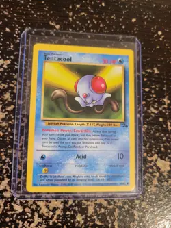 Tentacool 56/62 Fossil Common Pokemon Card WOTC - Image 5