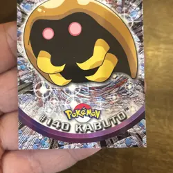 Kabuto #140 Topps TV Animation Edition Blue Logo Pokemon Card Vintage TCG Card - Image 3