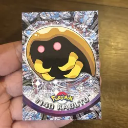Kabuto #140 Topps TV Animation Edition Blue Logo Pokemon Card Vintage TCG Card - Image 4