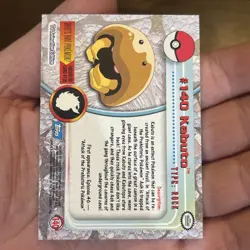 Kabuto #140 Topps TV Animation Edition Blue Logo Pokemon Card Vintage TCG Card - Image 5