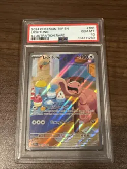 2024 Pokemon Temporal Forces Lickitung Illustration Rare 180/162 PSA 10 Gem Mint - Image 1