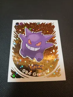 2022 POKEMON Prizma Sticker #094 Gengar Gold Star Holo Peru US Seller - Image 1