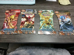 4 PACKS Pokemon TCG XY Steam Siege Breakthrough Booster Pack Art Set English 820650801341 - Image 1
