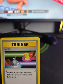 Pokemon Trainer 95/102 Switch Base Set WOTC Unlimited Common NM - Image 5