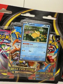 Pokemon TCG Mega Evolution 3-Pack Blister Set of 2 Psyduck and Golduck - Image 3