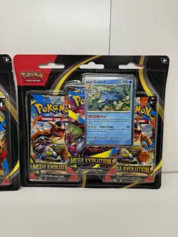 Pokemon TCG Mega Evolution 3-Pack Blister Set of 2 Psyduck and Golduck - Image 4