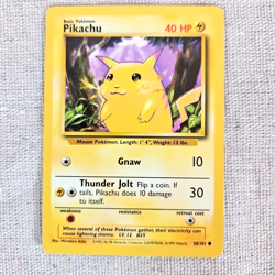 Pikachu Yellow Cheeks Base Set Wizards Of The Coast Card #58/102 Never Played - Image 3
