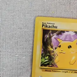 Pikachu Yellow Cheeks Base Set Wizards Of The Coast Card #58/102 Never Played - Image 5
