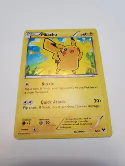 Pikachu 5/12 Holo Pokemon McDonalds 2013 MP - Image 3