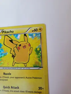 Pikachu 5/12 Holo Pokemon McDonalds 2013 MP - Image 5