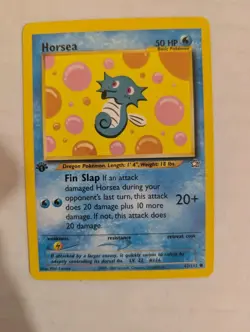 Pokemon Cards: Neo Genesis 1st Edition Common: Horsea 62/111 - Image 1