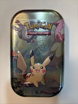 Pokemon TCG Kanto Friends Mini Tin (Pikachu Art) 2019 New Sealed - Image 1