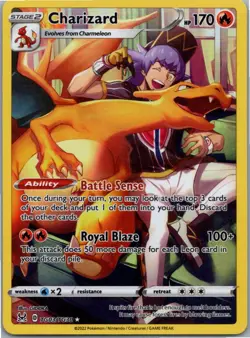 Pokemon Charizard Ultra Rare SWSH11: Lost Origin Trainer Gallery TG03/TG30 NM - Image 1
