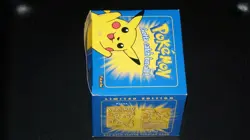 Pokemon Burger King 23k Gold Plated Trading Card PIKACHU Sealed In blue Box - Image 2