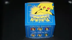 Pokemon Burger King 23k Gold Plated Trading Card PIKACHU Sealed In blue Box - Image 3