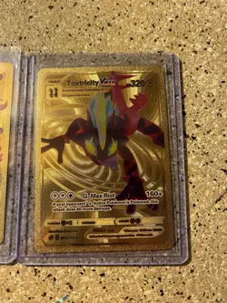 Pokemon Textured Gold Foil Fan Art Pokemon (Lot Of 2) - Image 3