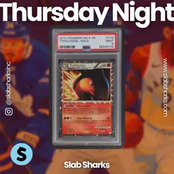 2010 POKEMON HEARTGOLD & SOULSILVER #110/123 TYPHLOSION PRIME PSA 9 - Image 1