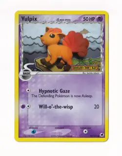 Pokemon EX Dragon Frontiers Reverse Holos #70/101 Vulpix Delta Species - Image 1