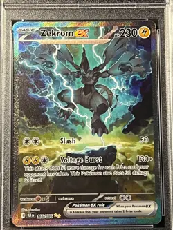 PSA Gem Mint 10- Zekrom EX SIR 166/086 Pokemon 2025 Black Bolt EN - Image 3