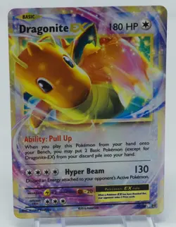Pokemon XY Evolutions #72/108 Dragonite EX - Image 3