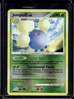 2007 Pokemon Diamond & Pearl Secret Wonders Jumpluff Reverse Holo #11/132 - Image 1