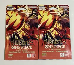 One Piece The Best Vol 2 Premium Booster PRB-02 Sleeved Booster Pack Lot Of 2 - Image 1