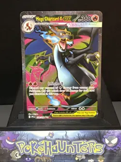 Pokemon Card Mega Charizard X EX 109/094 Phantasmal Flames Ultra Rare NM - Image 1
