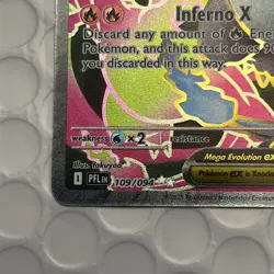 Mega Charizard x EX 109/094 Me02: Phantasmal Flames Holo Pokemon Card Near Mint - Image 2