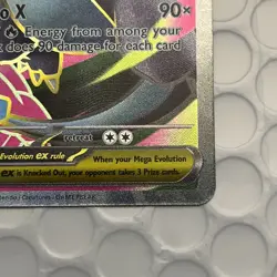 Mega Charizard x EX 109/094 Me02: Phantasmal Flames Holo Pokemon Card Near Mint - Image 3