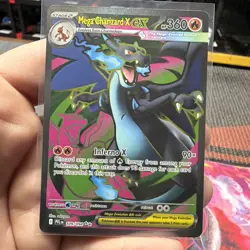 Mega Charizard x Ex 109/094 SR Full Art Pokemon Card Phantasmal Flames NM - Image 1