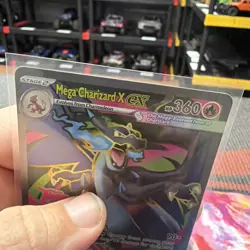 Mega Charizard x Ex 109/094 SR Full Art Pokemon Card Phantasmal Flames NM - Image 2