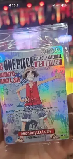 IN HAND One Piece Monkey.D.Luffy US College Promo P-055 Trading card New, Sealed - Image 2