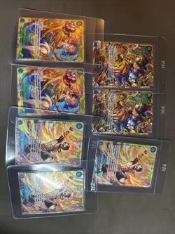One Piece Card Game Luffy SEC Carrying On His Will OP 13 Lot Bundle - Image 1